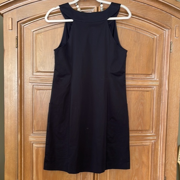 🌺 SAKS; Twelfth Street By Cynthia Vincent; Little Black Cotton Dress; Size Med! - Picture 4 of 11